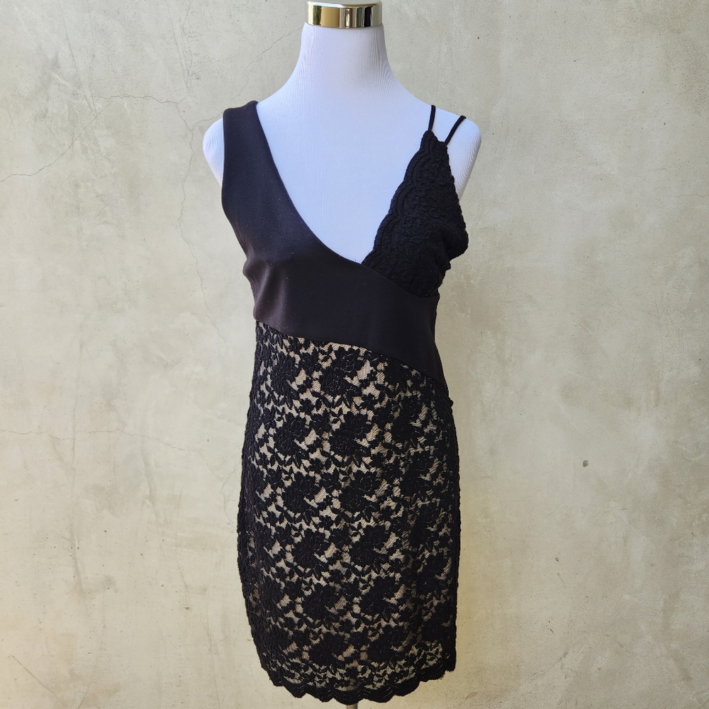 FREE PEOPLE Lower East Side Lace Mini Dress